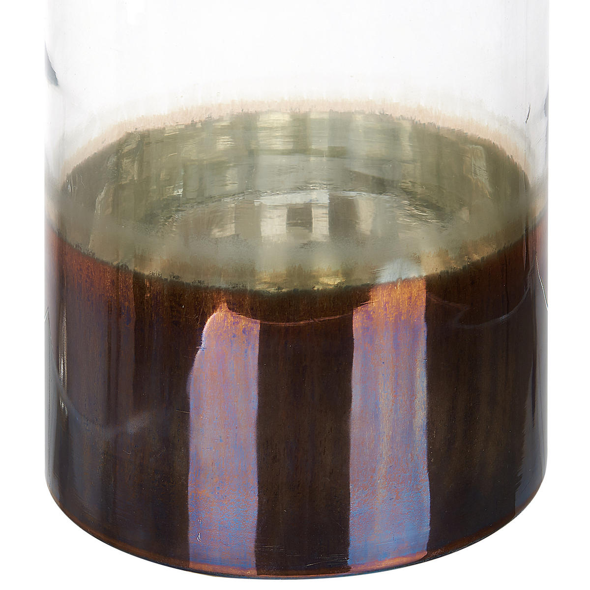 BLUMENVASE Glas bunt Bhature - Multicolor, Glas (30cm) - Beliani