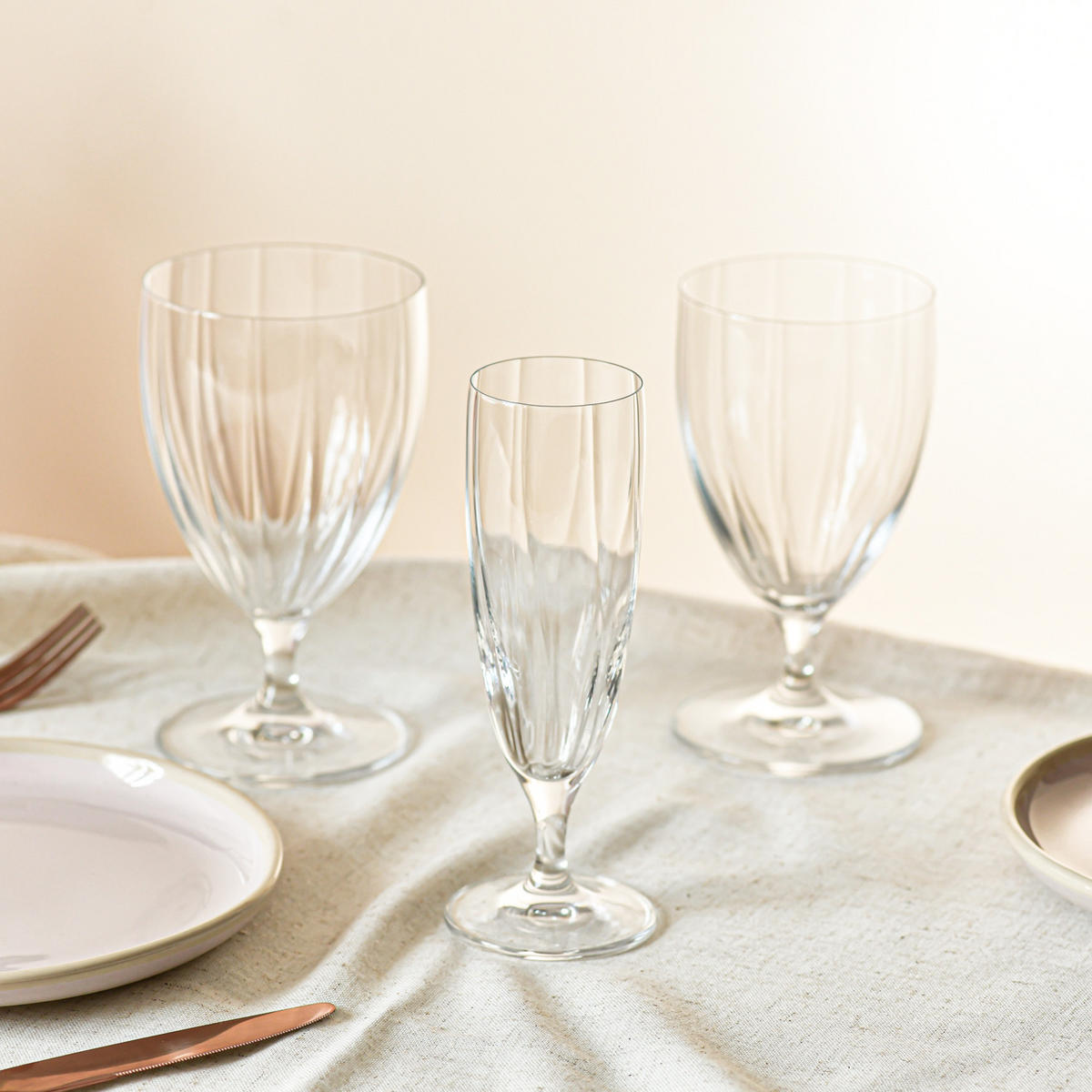 SEKTGLÄSER AUF KURZEM STIEL, 4er-Set, 160 ml - Transparent, Glas (0.16L) - Krosno Glass