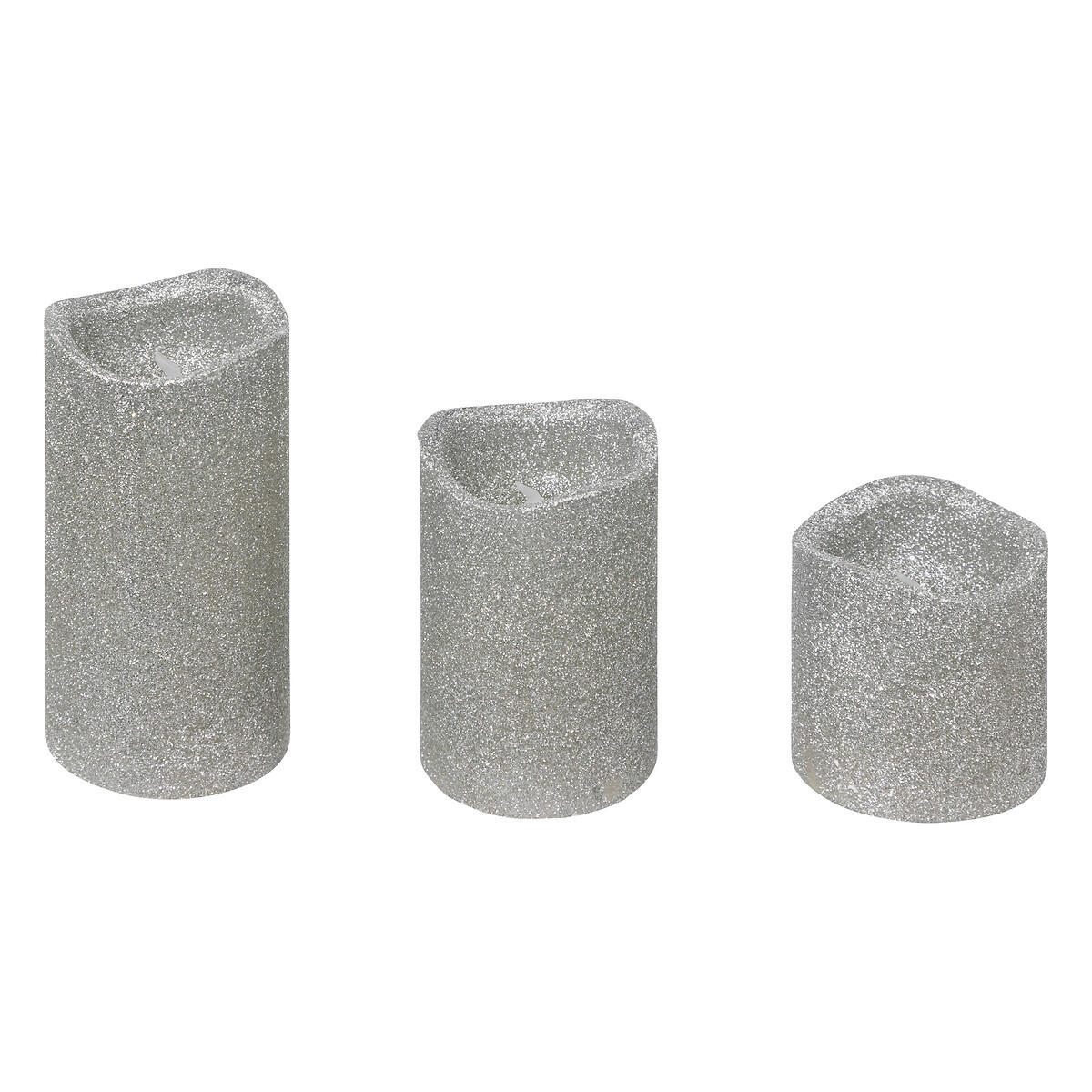 Atmosphera Createur d´interieur Led-Kerzen Silber 5x10x5 cm