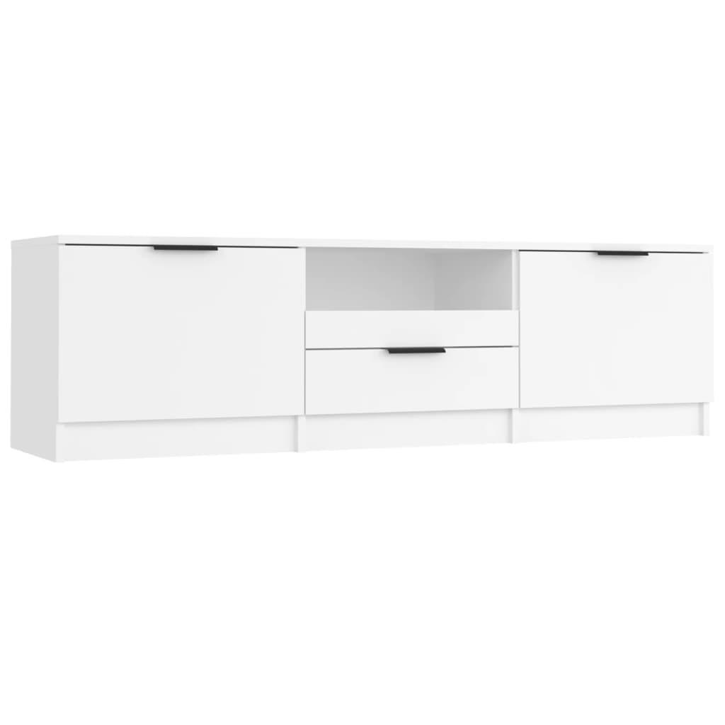 TV-SCHRANK Weiß 140 x 35 x 40 cm - Weiß, Holzwerkstoff (140/40/35cm) - furnicato