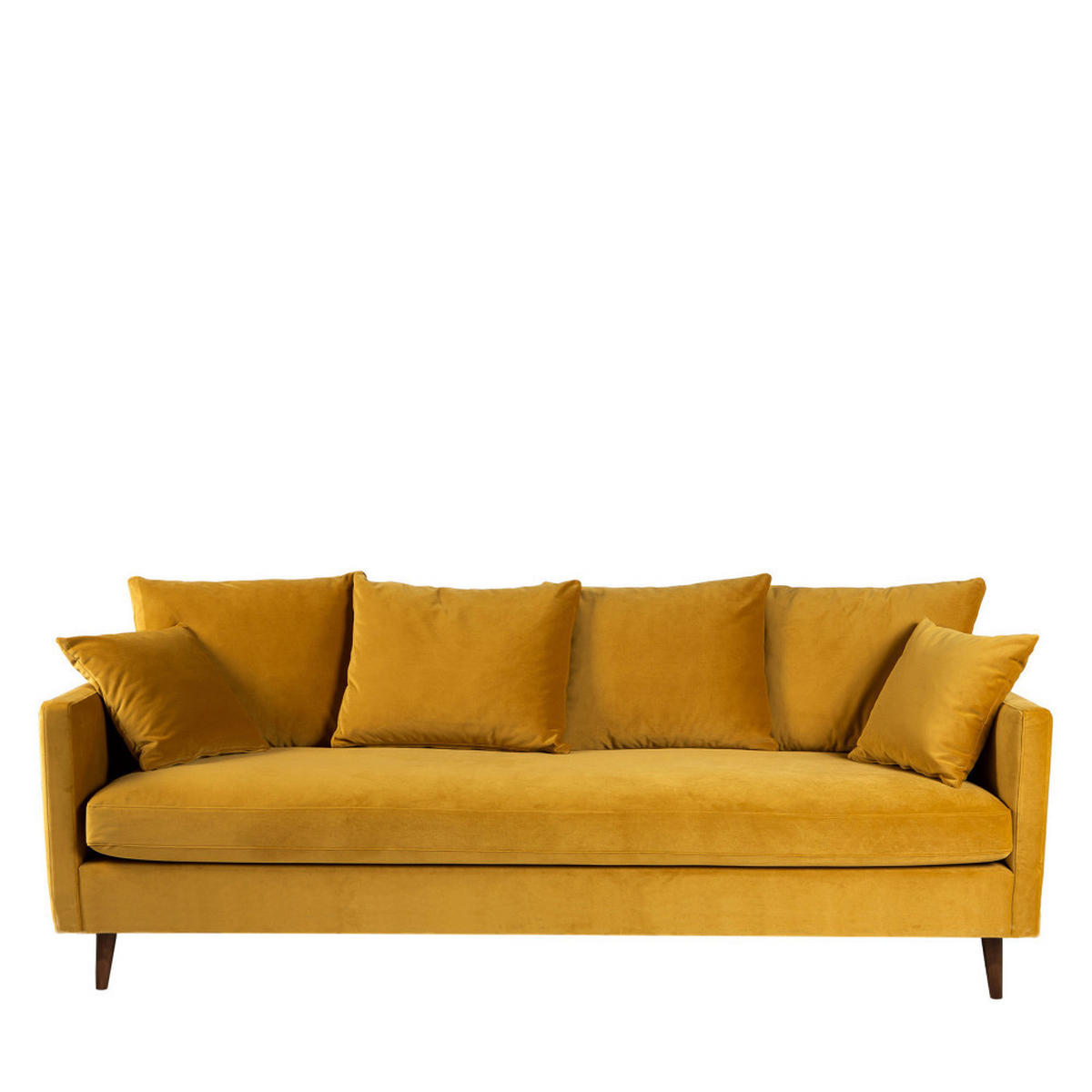 BETTSOFA - Senfgelb - Gelb, Textil (233/86/95cm) - Drawer