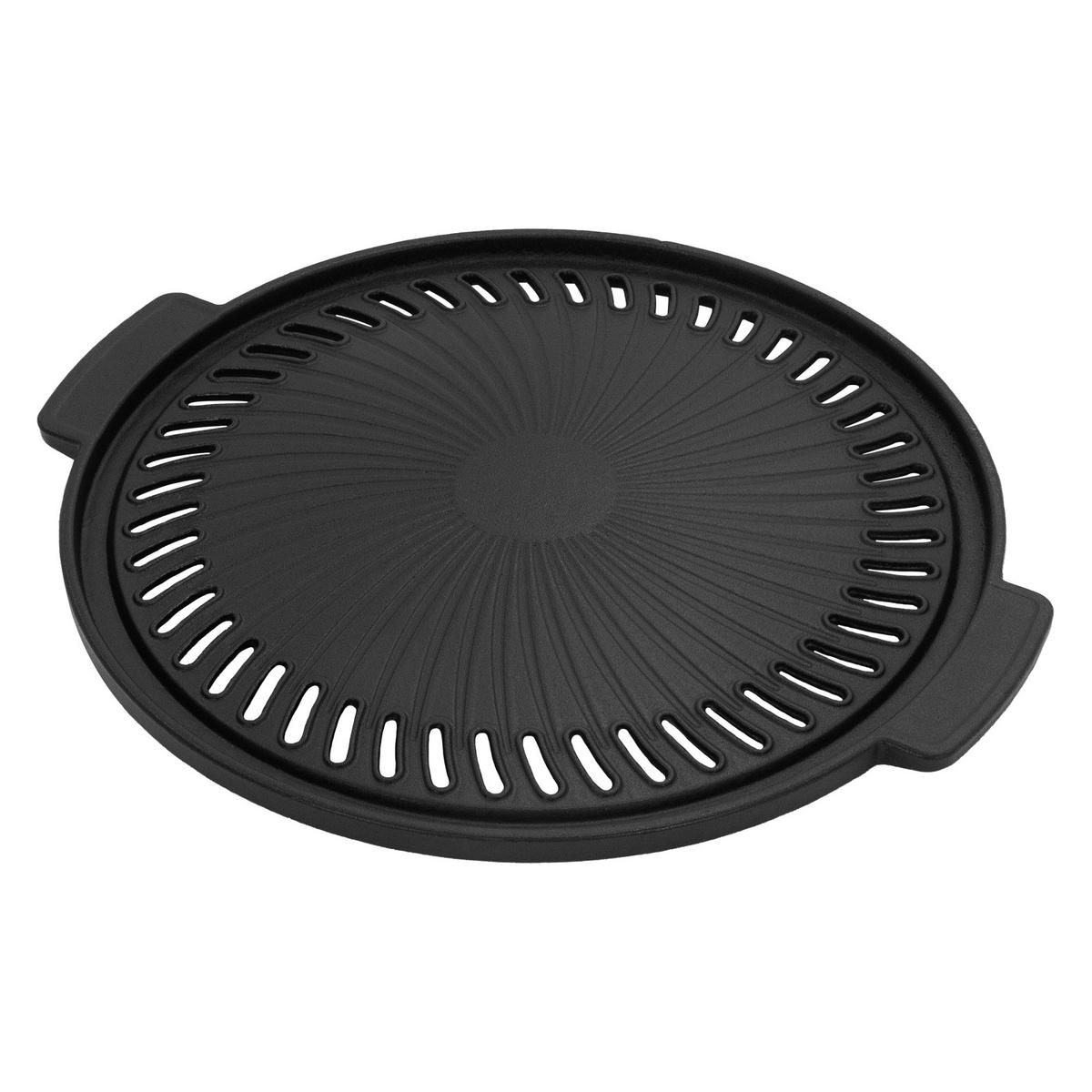 GRILLPLATTE - Schwarz, Metall (36/32cm) - BBQ Boss