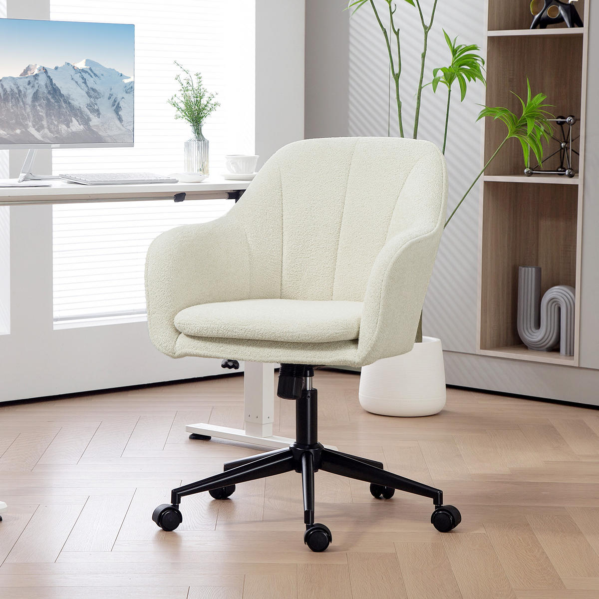 BÜROSTUHL Beige 63.0/60.0/94.0 cm - Beige, Textil (60/94/63cm)