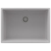 SPÜLBECKEN London Slim, 2-er set Grau 66/47 cm 1 Becken + Ablauf-Set ab 70er Unterschrank - Grau, Kunststoff (66/20/47cm) - Primagran