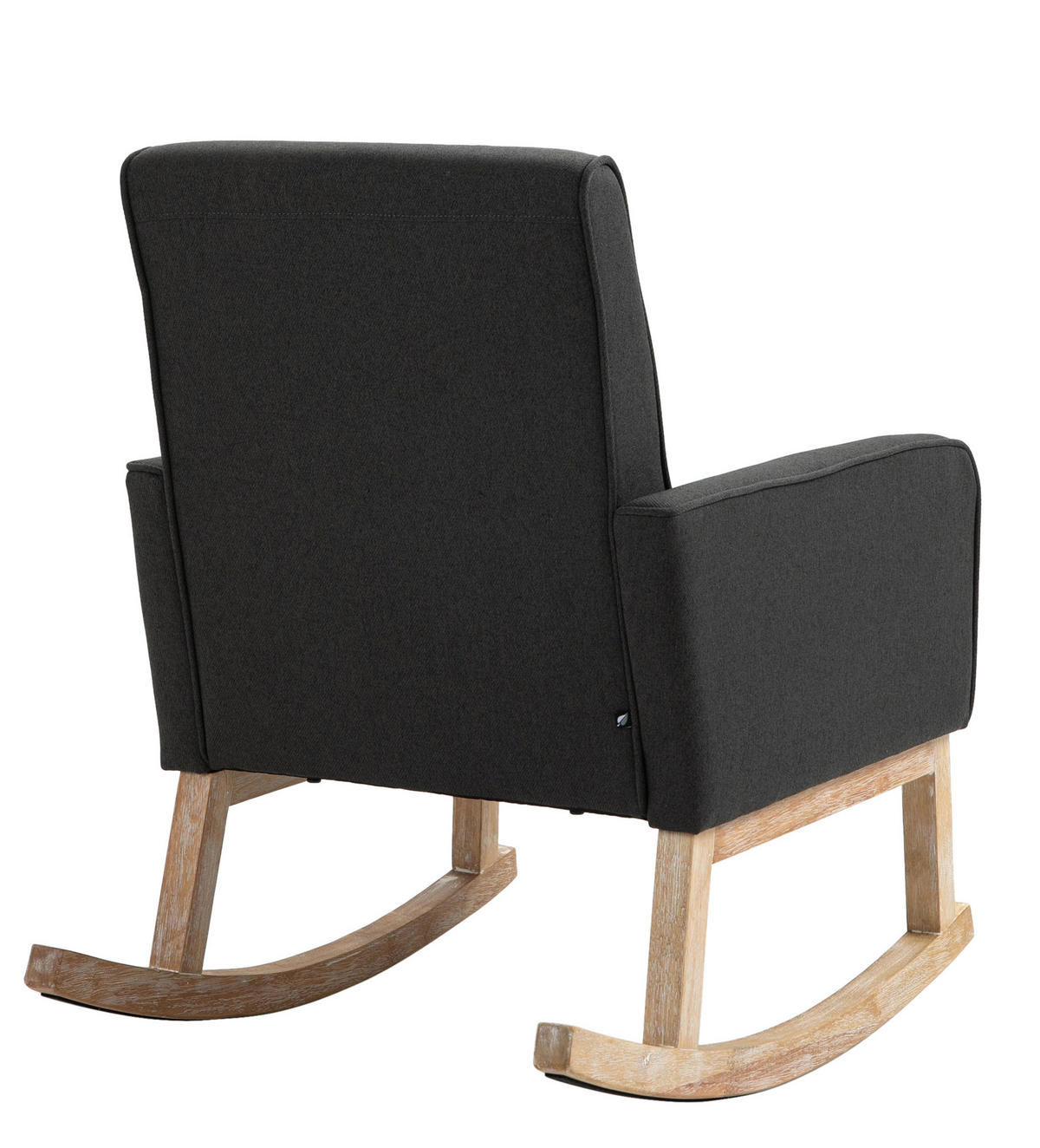 SCHAUKELSTUHL Stoff dunkelgrau - Dunkelgrau, Holz/Textil (63/90/77cm) - CLP