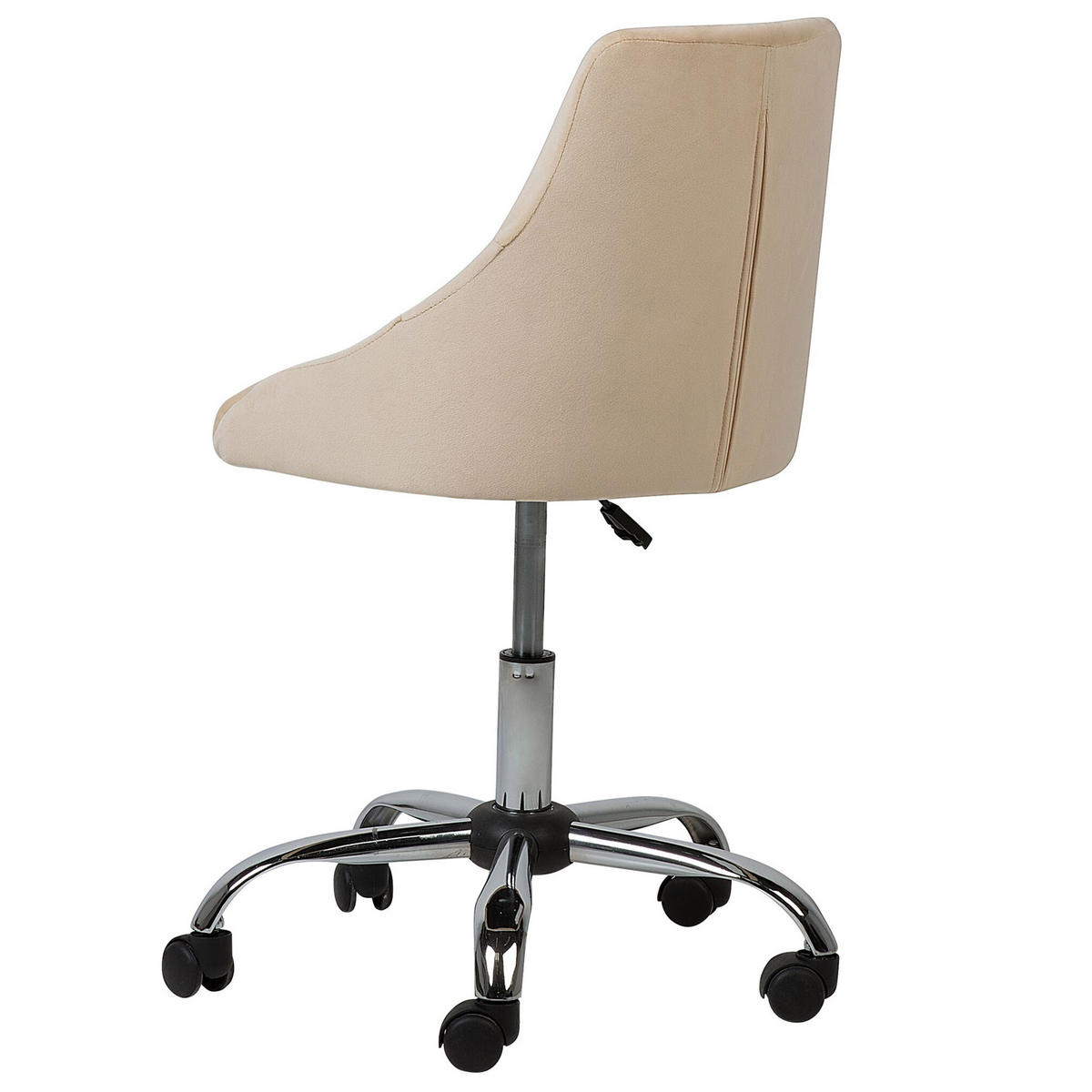 BÜRODREHSTUHL Polyester Beige Parrish - Beige, Textil/Metall (60/75/60cm) - Beliani
