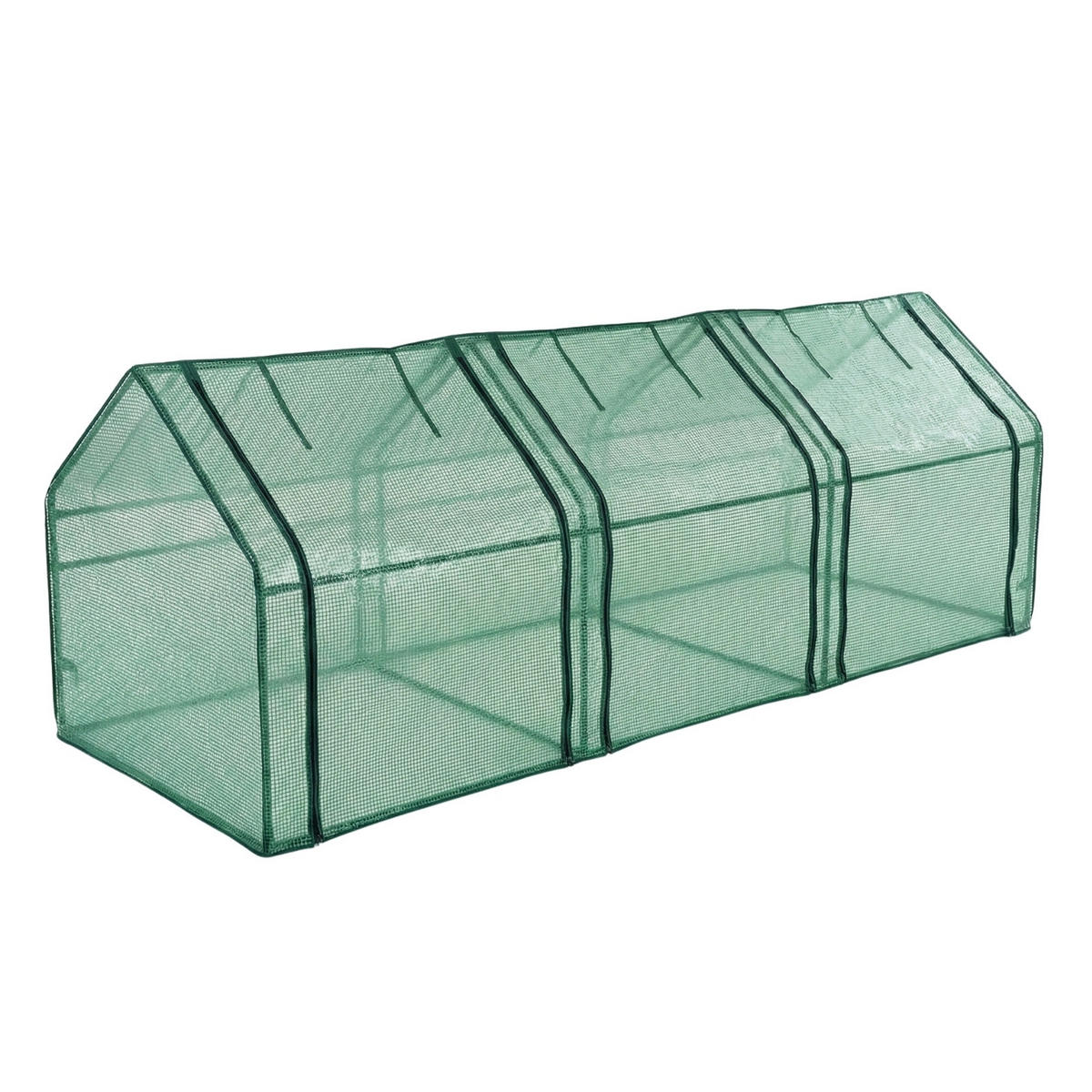 FOLIENGEWÄCHSHAUS 270 x 90 x 90 cm - Grün, Kunststoff (90/90/270cm) - EDENIA