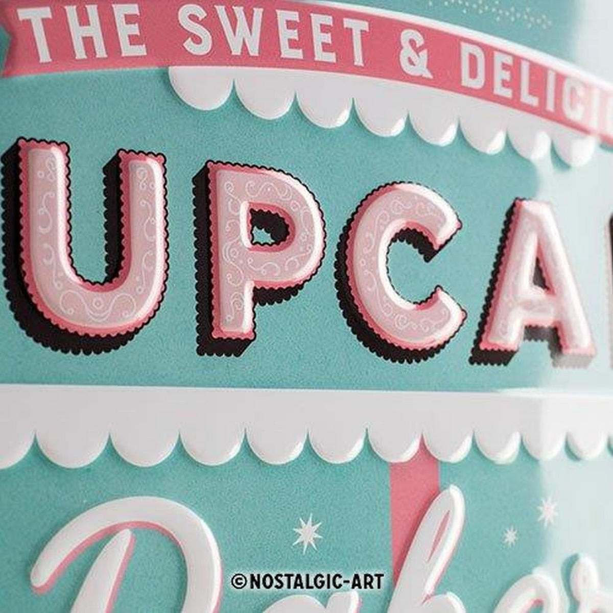 BLECHSCHILD 30/40 cm Home & Country Cupcake Bakery - Multicolor, Metall (30/40/0.2cm) - Nostalgic-Art