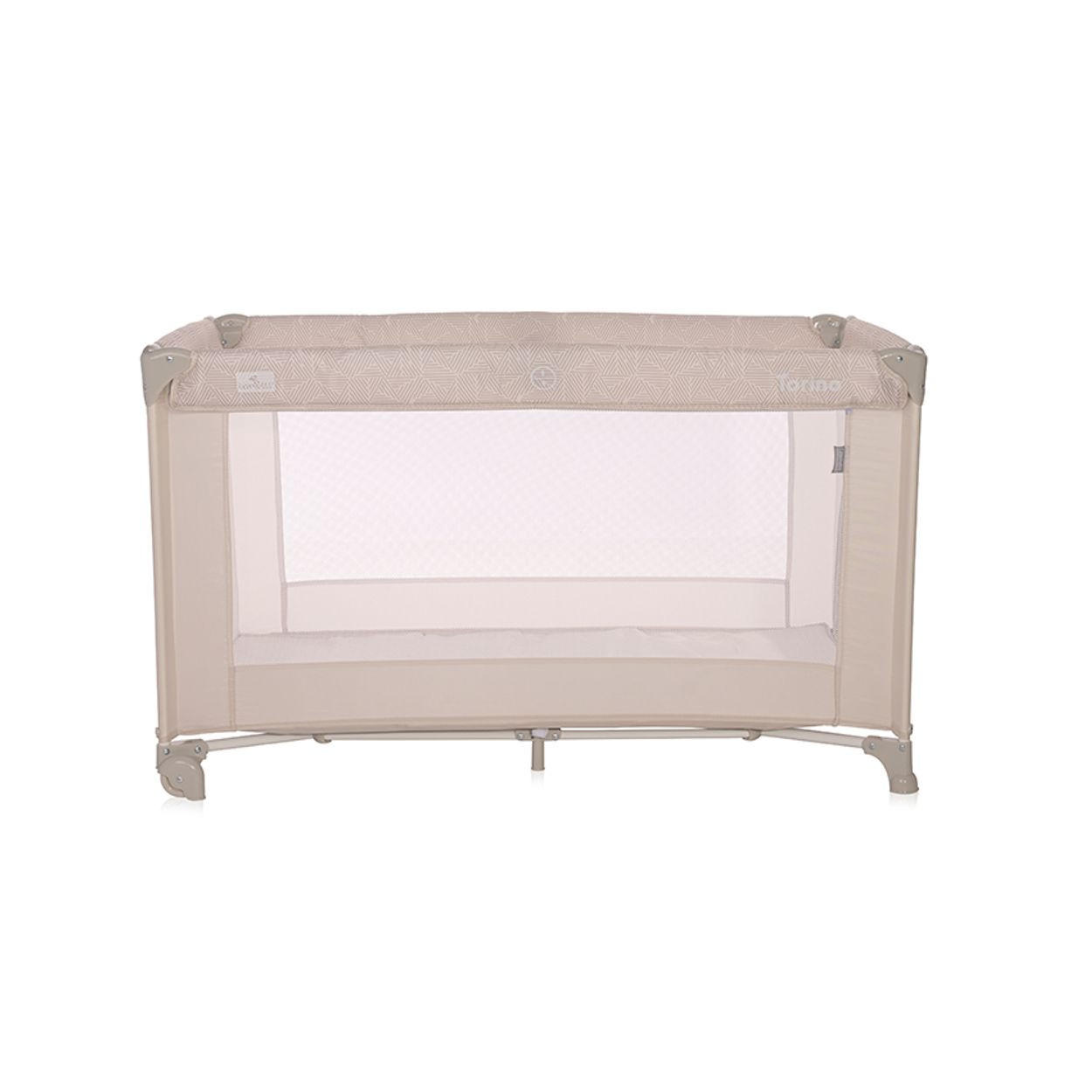 REISEBETT Torino Braun Laufstall seitlicher Eingang, Tragetasche, Faltmatratze - Braun, Kunststoff (60/120cm) - Lorelli
