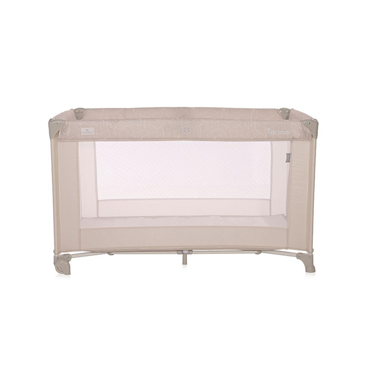 REISEBETT Torino Braun Laufstall seitlicher Eingang, Tragetasche, Faltmatratze - Braun, Kunststoff (60/120cm) - Lorelli