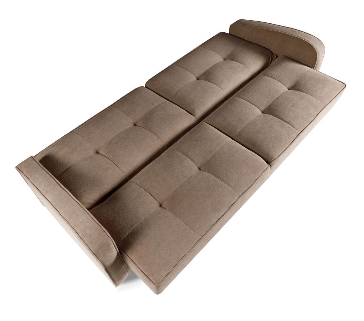SOFA Beige-Grau ARIS Schlafsofa - Grau, Textil (222/90/93cm) - Sepro Meble