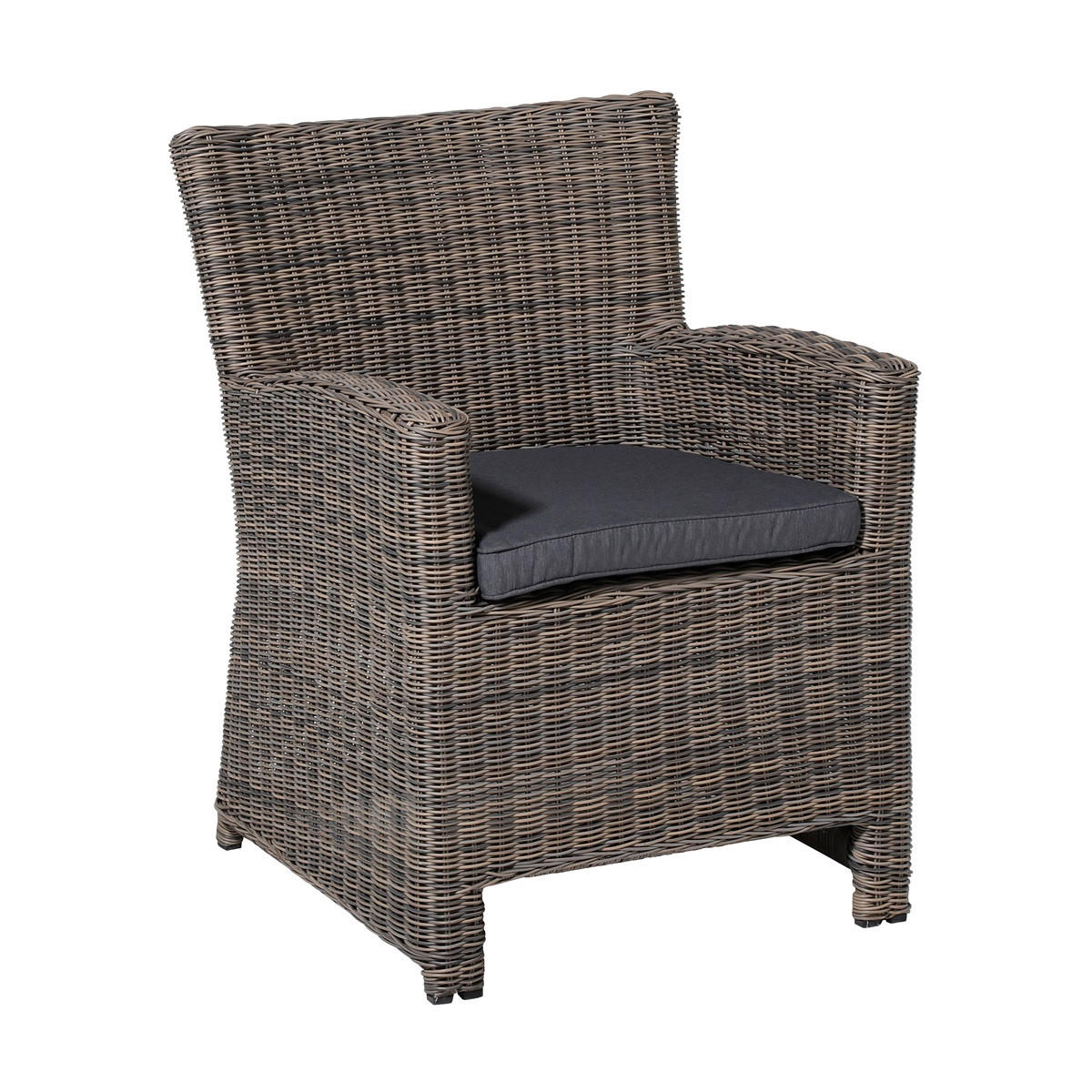 SITZKISSEN Panama 48/48 cm 4er-Set - Grau, Textil (48/5/48cm) - Madison