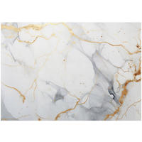 FOTOTAPETE Marmor Abstraktion Gold Weiß Wohnzimmer Vliestapete 150x105 - Grau, Papier (150/105cm) - Wallarena