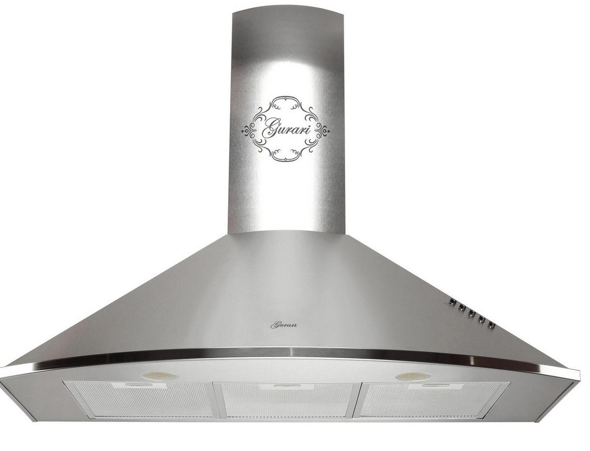 DUNSTABZUGSHAUBE GCH C 046 IS 9 N 90 cm Edelstahl - Silberfarben, Metall (90/117/50cm) - Gurari