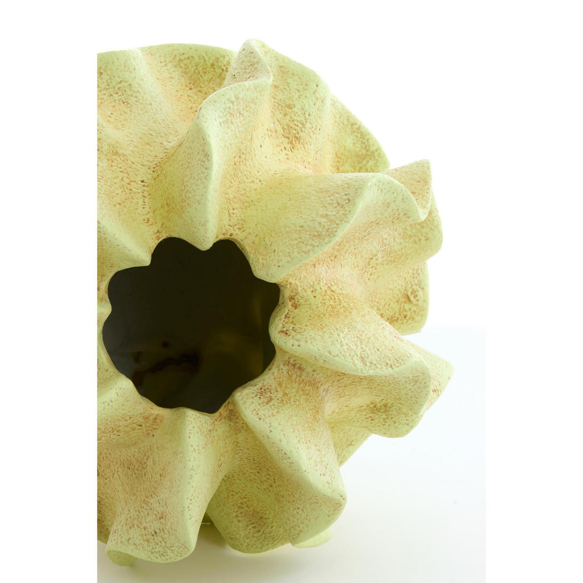 VASE Sharuna Grün 32.5/32.5/31 cm - Grün, Kunststoff (31cm) - Light & Living