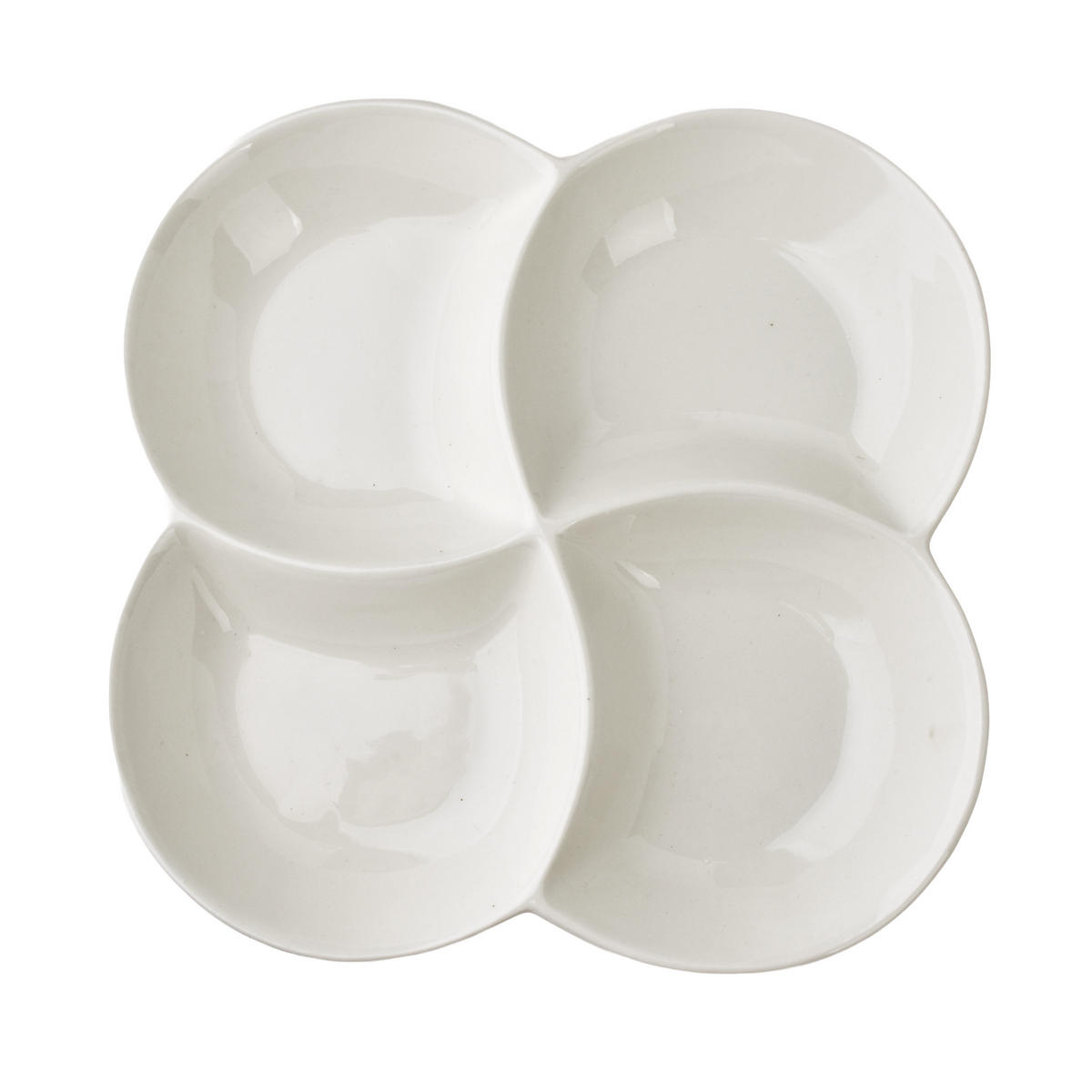 SERVIERPLATTE Basic weiß 22/22/3 cm Porzellan - Weiß, Keramik (22/3/22cm) - Mondex