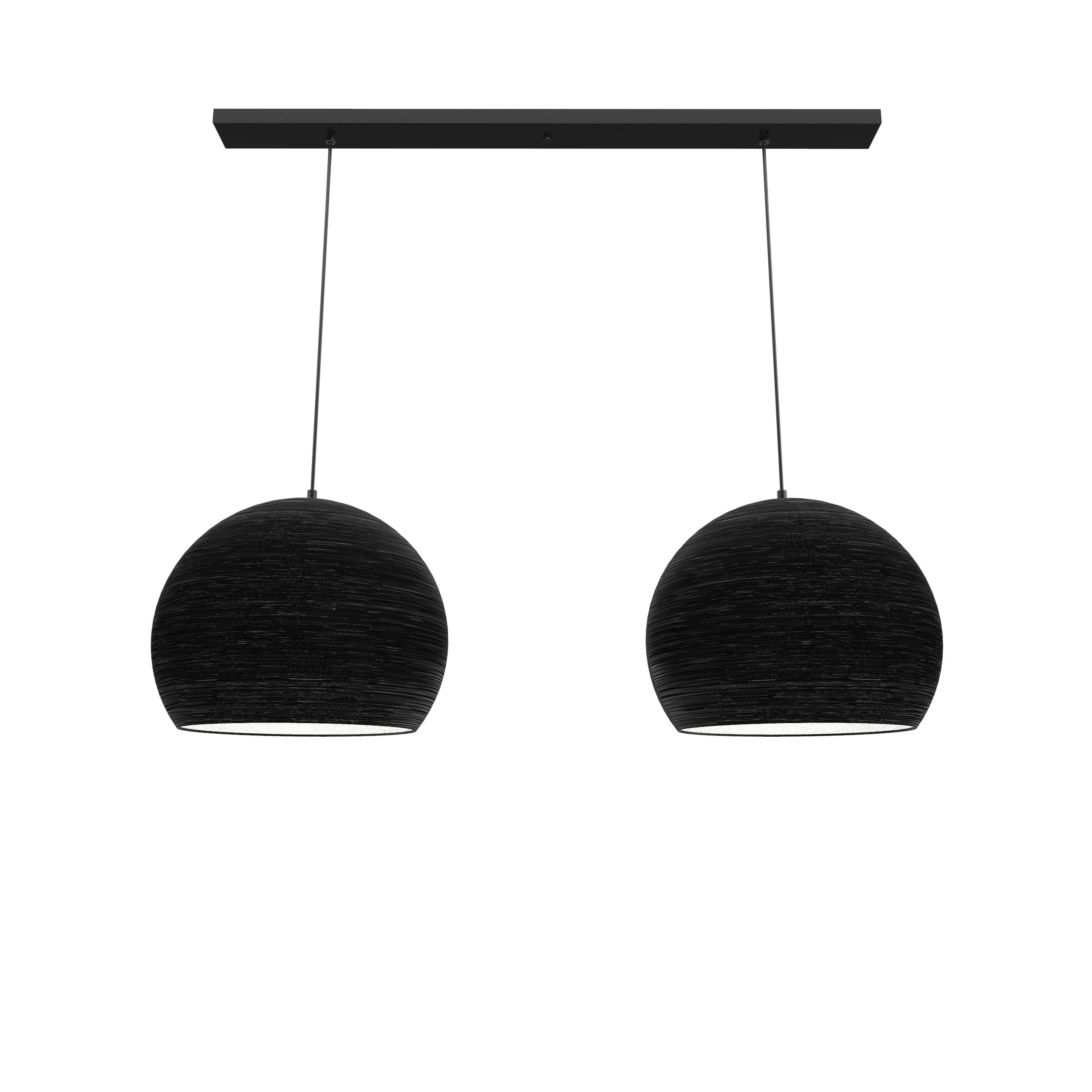 HÄNGELEUCHTE Focus X2 - Schwarz, Metall (70/25/30cm) - Lumicom