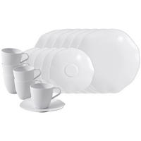 KAFFEESERVICE Pura weiß 18er Set - Weiß, Keramik (1/1/1cm) - Villeroy & Boch