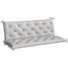 BANKAUFLAGE 3 Sitzer 150x 98 x 8 cm - Hellgrau, Kunststoff (98/8/150cm) - Outsunny