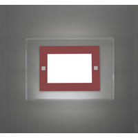 WANDLEUCHTE - Rot, Glas (35/25/6cm) - Lumicom