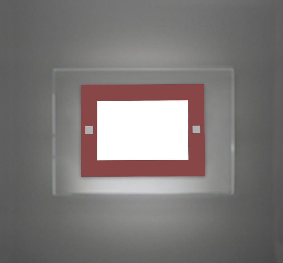 WANDLEUCHTE - Rot, Glas (35/25/6cm) - Lumicom