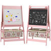 KINDERSTANDTAFEL mit Aufbewahrungskörbe - Rosa, Holzwerkstoff (46.5/93/54cm) - AIYAPLAY