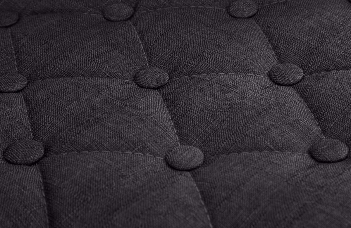 BARHOCKER 2er Set Stoff schwarz - Chromfarben/Schwarz, Textil/Metall (62/103/55cm) - CLP