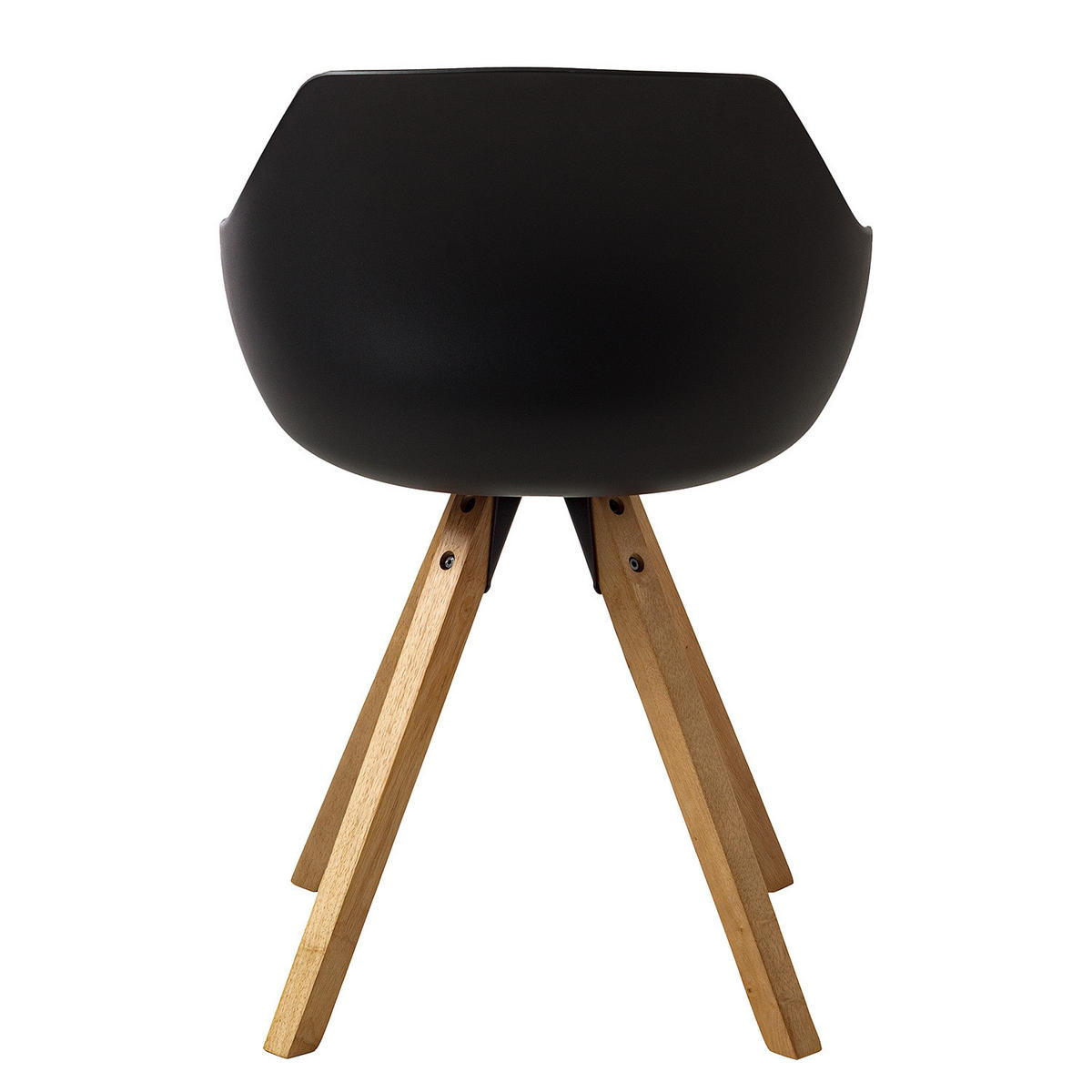 ARMLEHNENSTUHL - Schwarz, Holz/Kunststoff (57/81/53cm) - home24