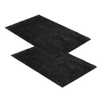 FUSSMATTE FÜR INNEN QUARZIT 2ER SET - Anthrazit, Textil (60/100cm) - Astra
