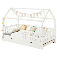 HAUSBETT NUNA 90X200 CM - Weiß, Holz (96/145/207cm) - IDIMEX