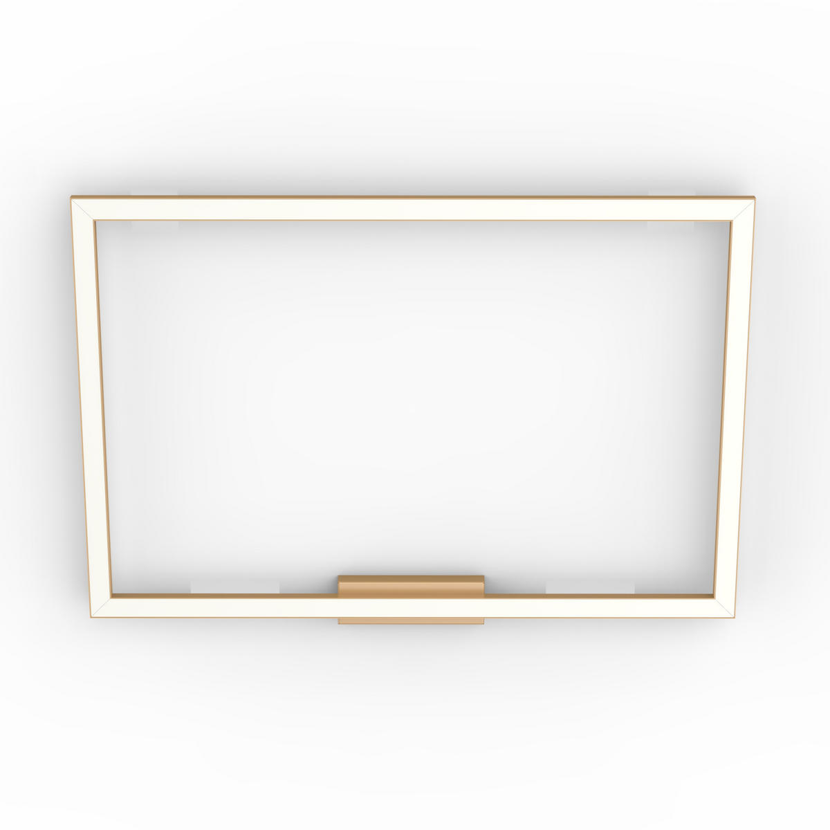 LED-DECKENLEUCHTE - Weiß Hochglanz, Metall (60/90/100cm) - Lumicom