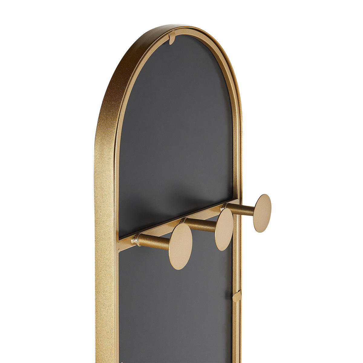 GARDEROBENSTÄNDER MOODY 170 cm Moody - Goldfarben/Weiß, Metall (34/170/34cm) - Beliani