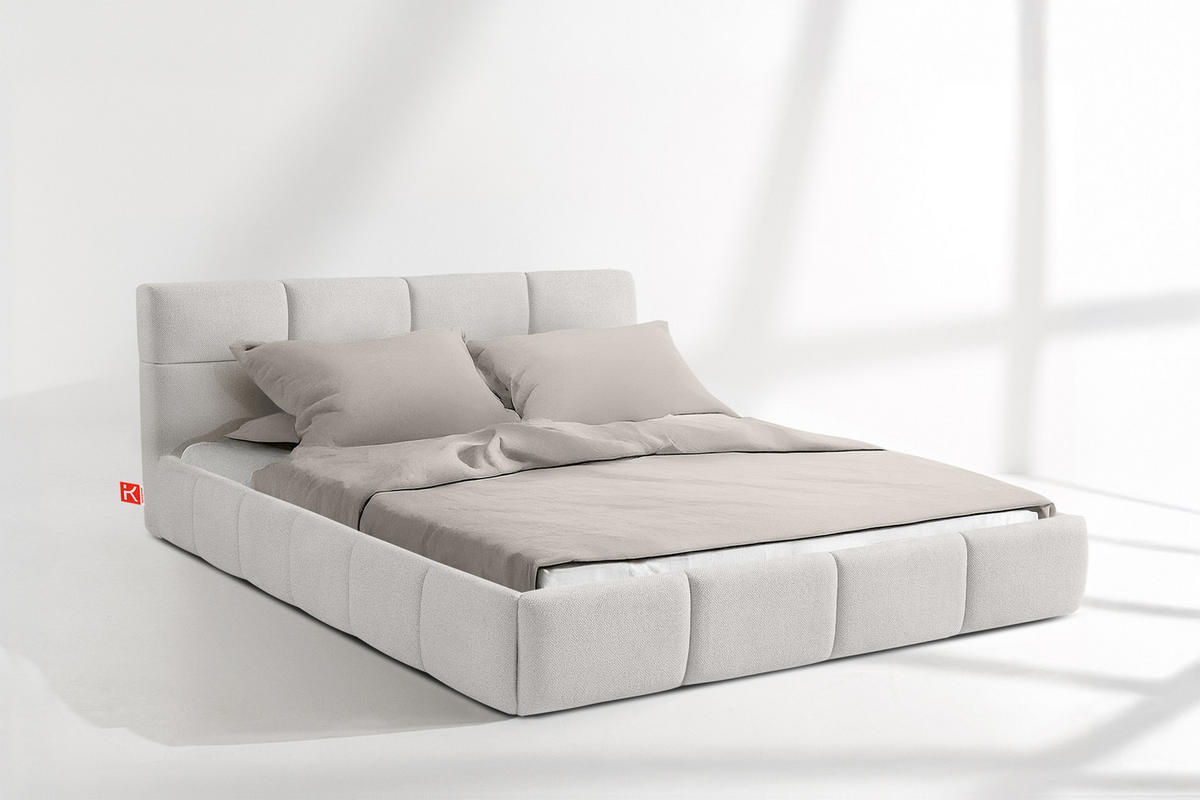 POLSTERBETT ALTOS, weiß - Weiß, Holz/Holzwerkstoff (160/200cm) - KONSIMO®