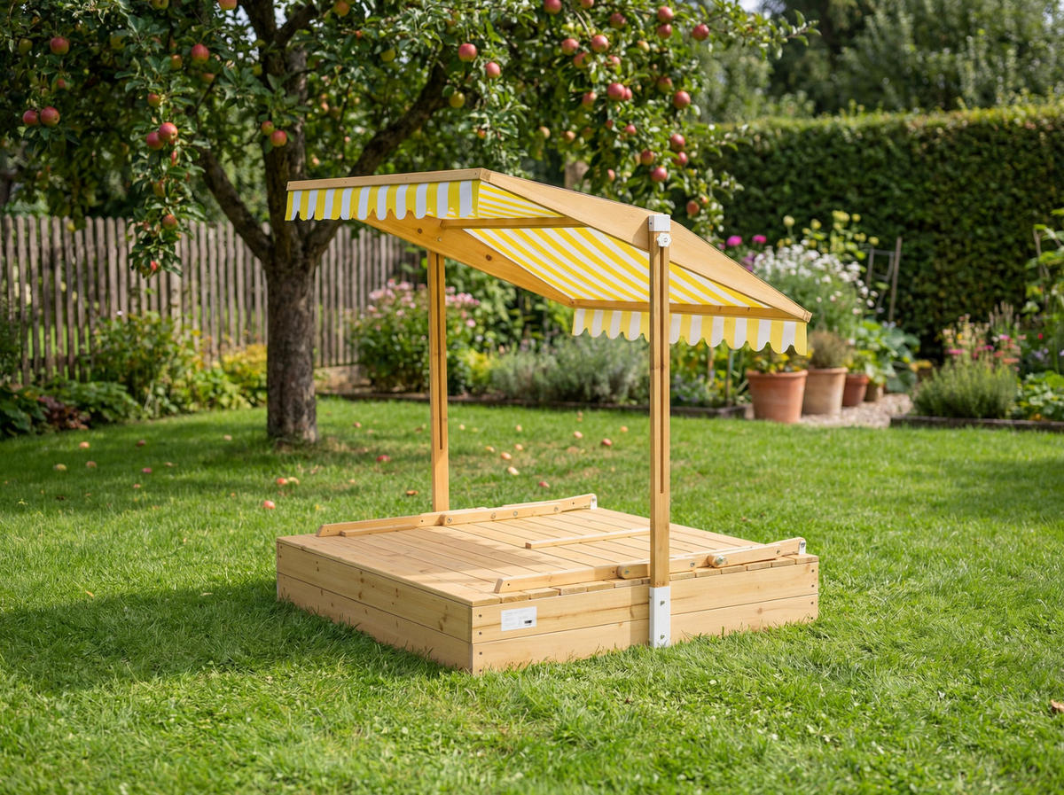 SANDKASTEN Sunplaya5 - Gelb, Holz (110/185/113cm) - needs&wants