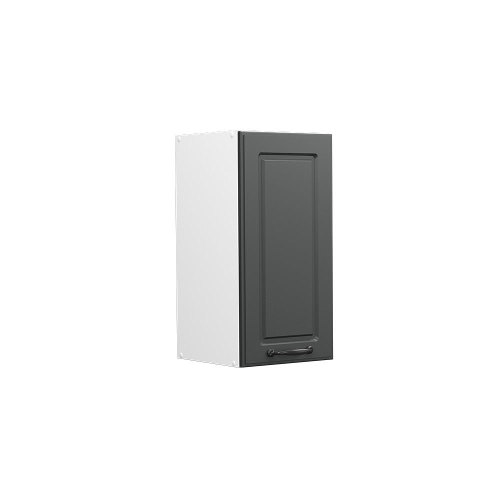 HÄNGESCHRANK R-Line Anthrazit Landhaus 30 cm - Anthrazit/Weiß, Holzwerkstoff (30/60/31cm) - Vicco