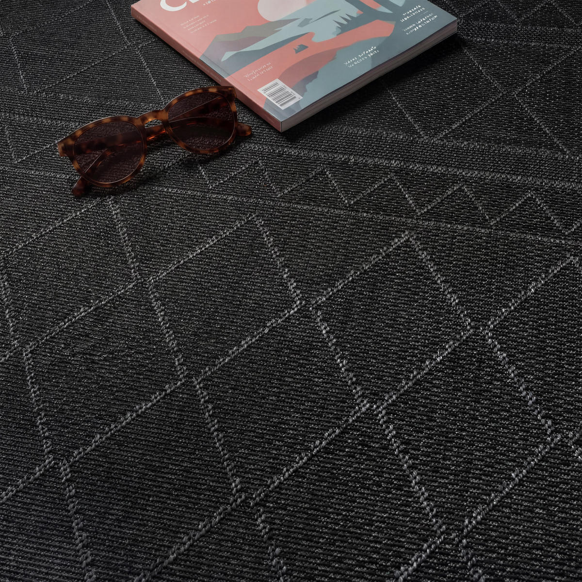 OUTDOORTEPPICH 80/250 cm Vermont 191 - Anthrazit, Textil (80/250cm) - Paco Home
