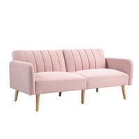 SCHLAFSOFA 2er-Sitz DE-14612 3-fach verstellbare Rückenlehne Rosa - Pink, Holzwerkstoff (173/73/75cm) - ComfortXL
