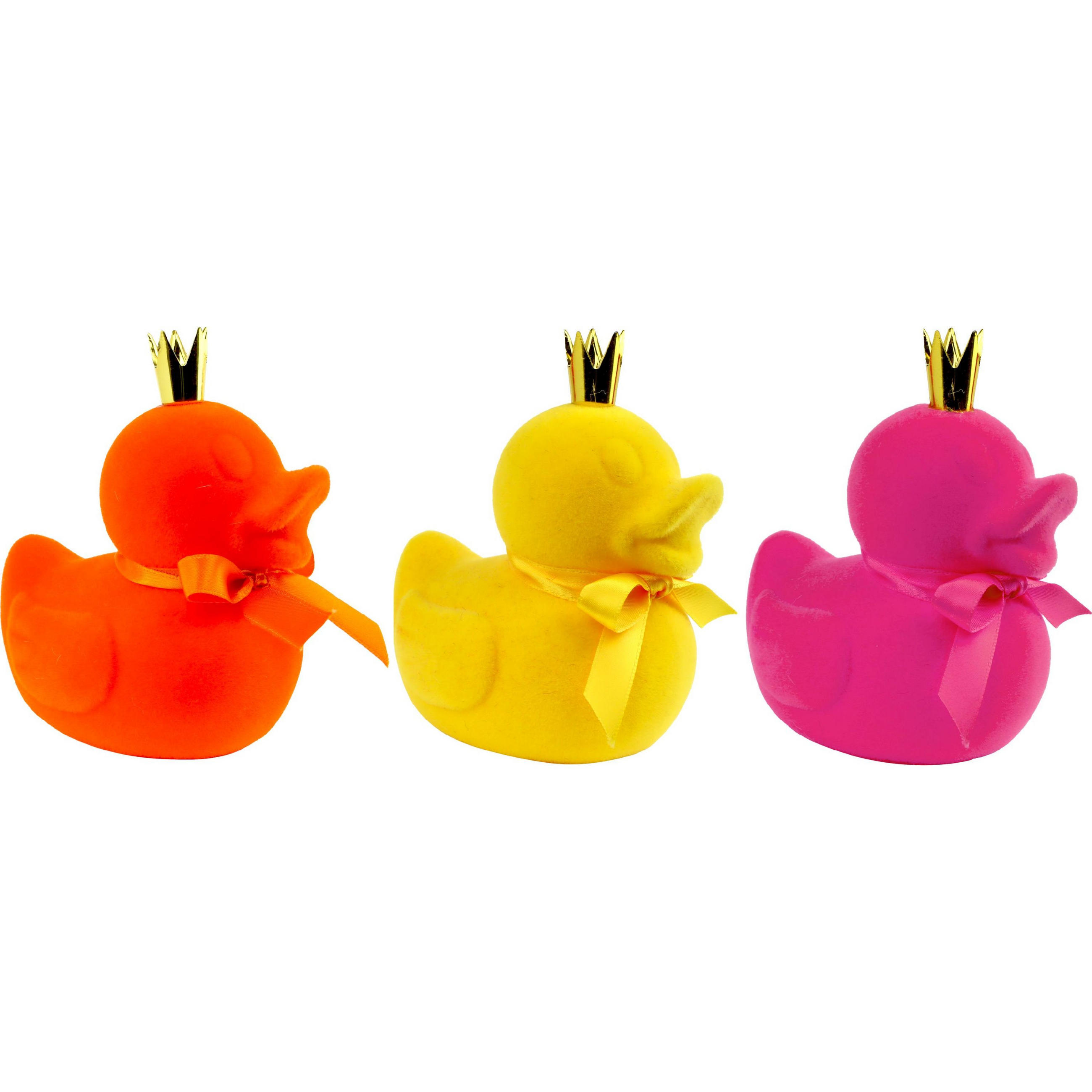 DEKOTIERE Duchess Duck 3er Set 12/11/12 cm - Multicolor, Kunststoff (12/12/11cm) - FURNARO