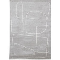 TEPPICH modern Flachgewebe STUDIO Grau 160 x 230 cm - Grau, Textil (160/230cm) - Novatrend