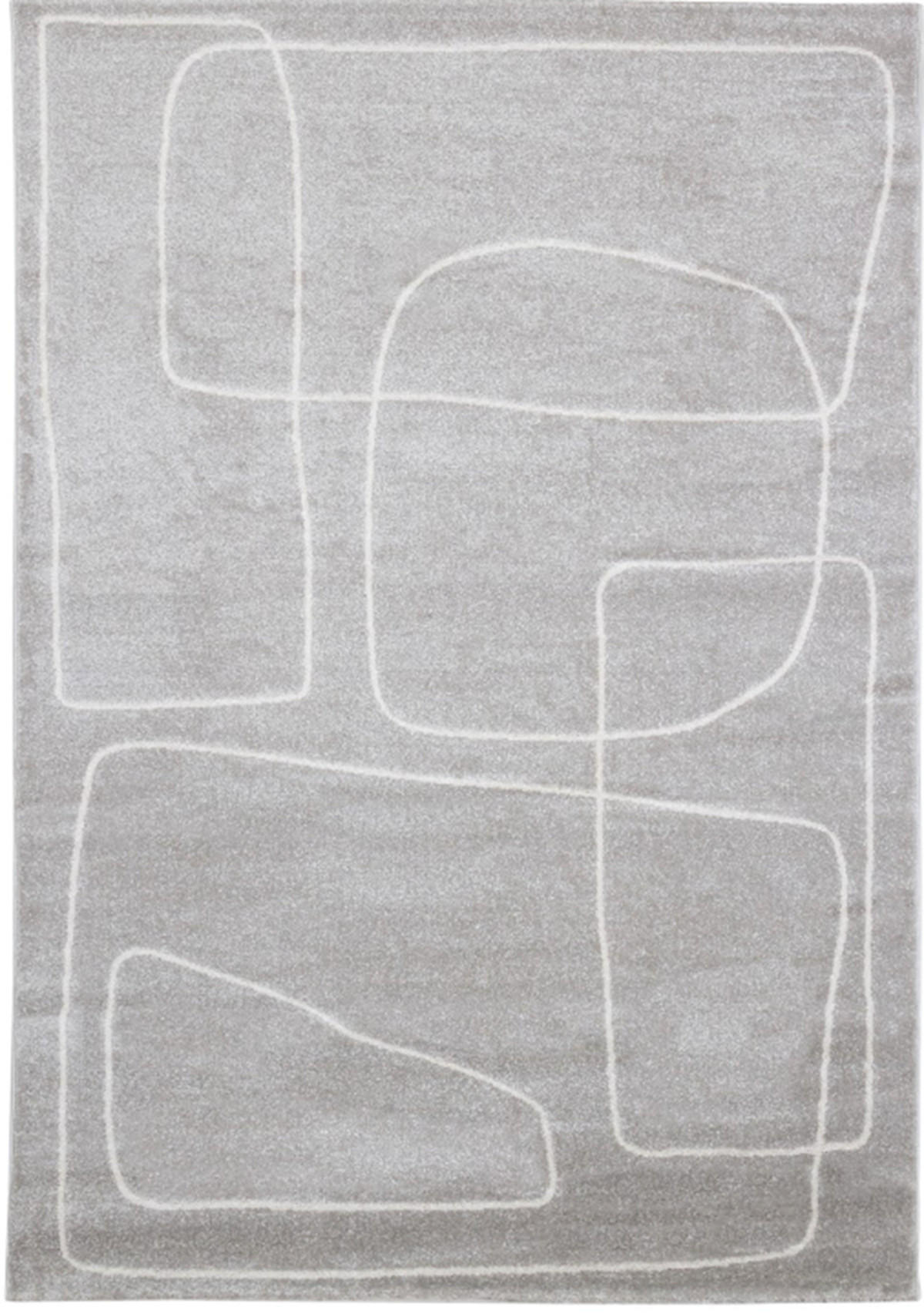 TEPPICH modern Flachgewebe STUDIO Grau 160 x 230 cm - Grau, Textil (160/230cm) - Novatrend