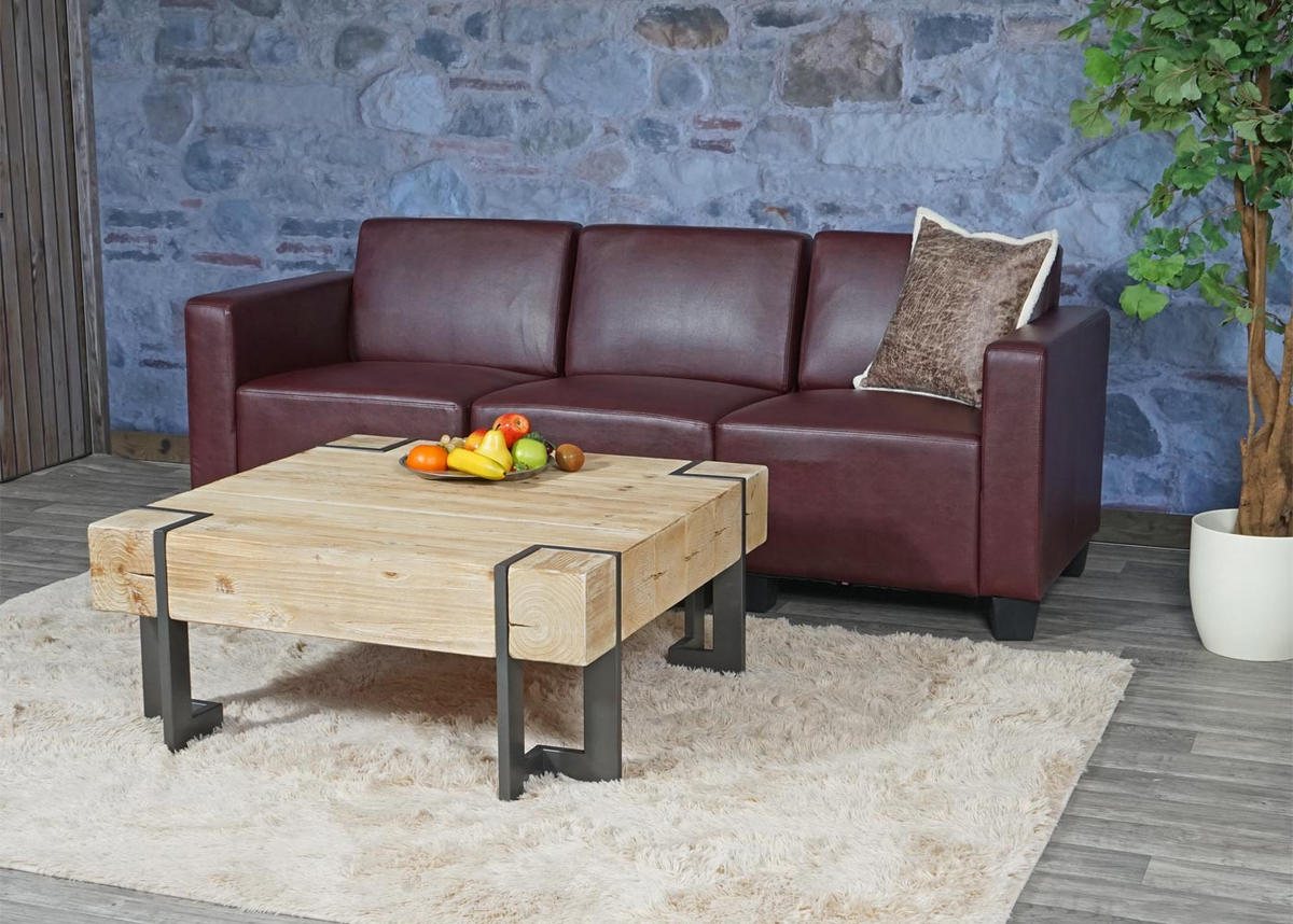 3-SITZER SOFA Rotbraun - Rotbraun, Textil (193/76/72cm) - MCW