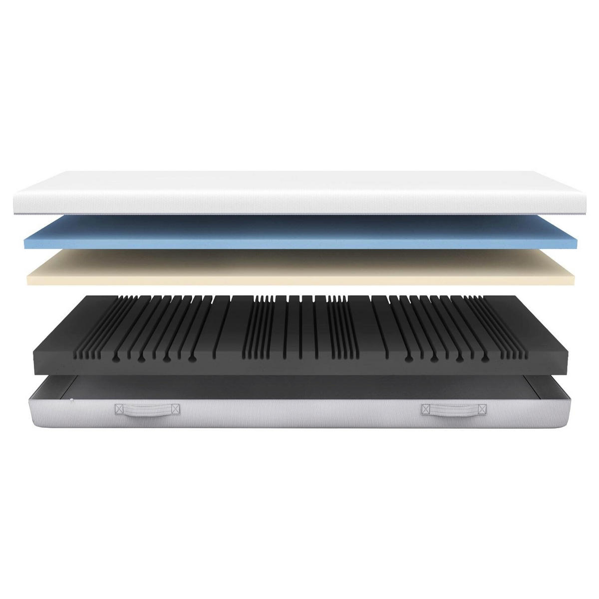 VISCOMATRATZE Premium 90x200 cm - Weiß, Textil (90/200cm) - Sleezzz