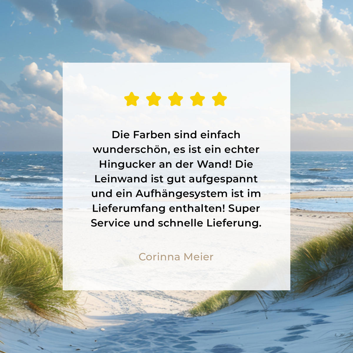 LEINWANDBILD Aussicht - Strand - Fenster - Dünen - Meer Wohnzimmer Groß 120x80 cm - Hellblau, Textil (120/80cm) - MuchoWow
