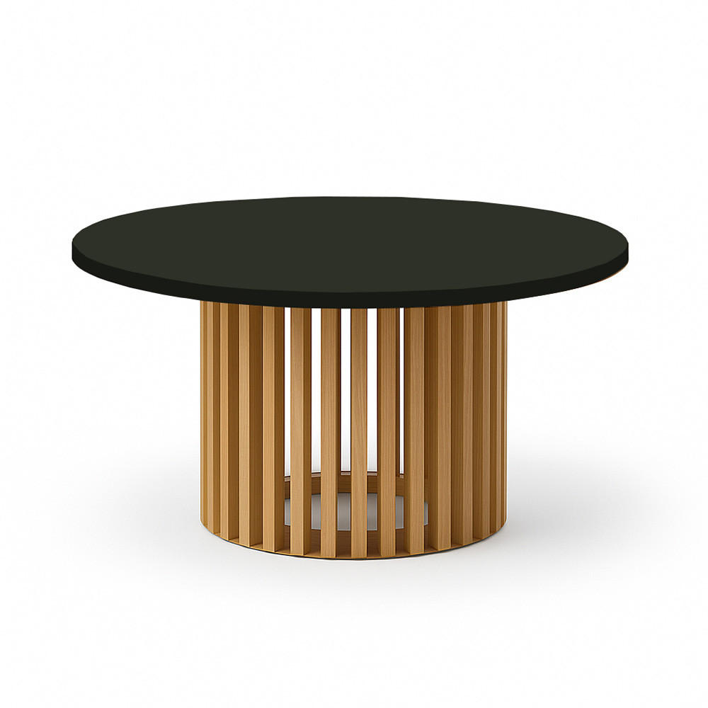 COUCHTISCH DOVER, 75 cm, minimalistisch und zeitlos, Eiche Schwarz/Natur - Schwarz/Naturfarben, Holz (40/75/40cm) - Dekori_Interiors