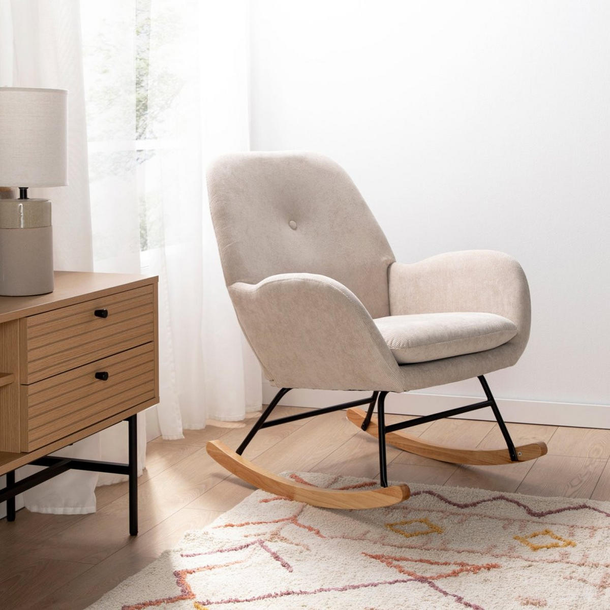 STILLSTUHL Becca Beige 67 cm x 88 cm - Beige, Textil (67/88/70cm) - Klast Home