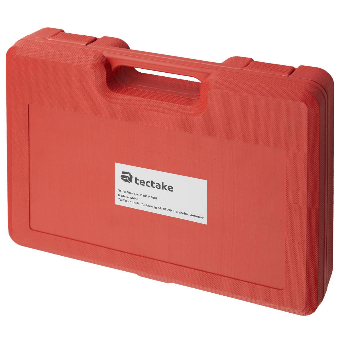 LAGERABZIEHER-SET ,übersichtliche Anordnung im Kunststoffkoffer,rot - Rot, Metall (34/26/6.5cm) - tectake