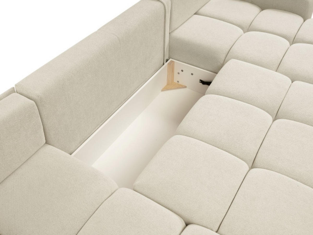 ECKSOFA Beige Curio 09 Mit Schlaffunktion Ausziehbar - Beige, Textil (359/177cm) - Sepro Meble