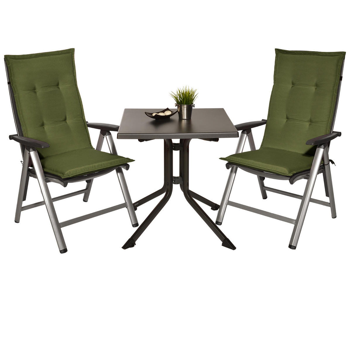 HOCHLEHNER Loft HL 120x50x6cm Olivgrün (2tlg) - Olivgrün, Textil (50/120cm) - Beautissu 