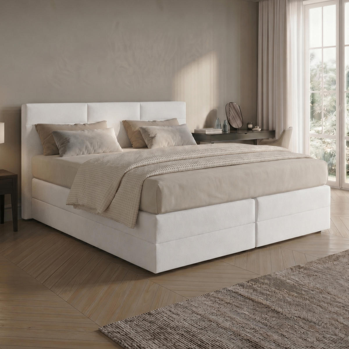 BOXBETT H2 Matratze 180x200 cm Weiß - Weiß, Textil (180/200cm) - Home Collective