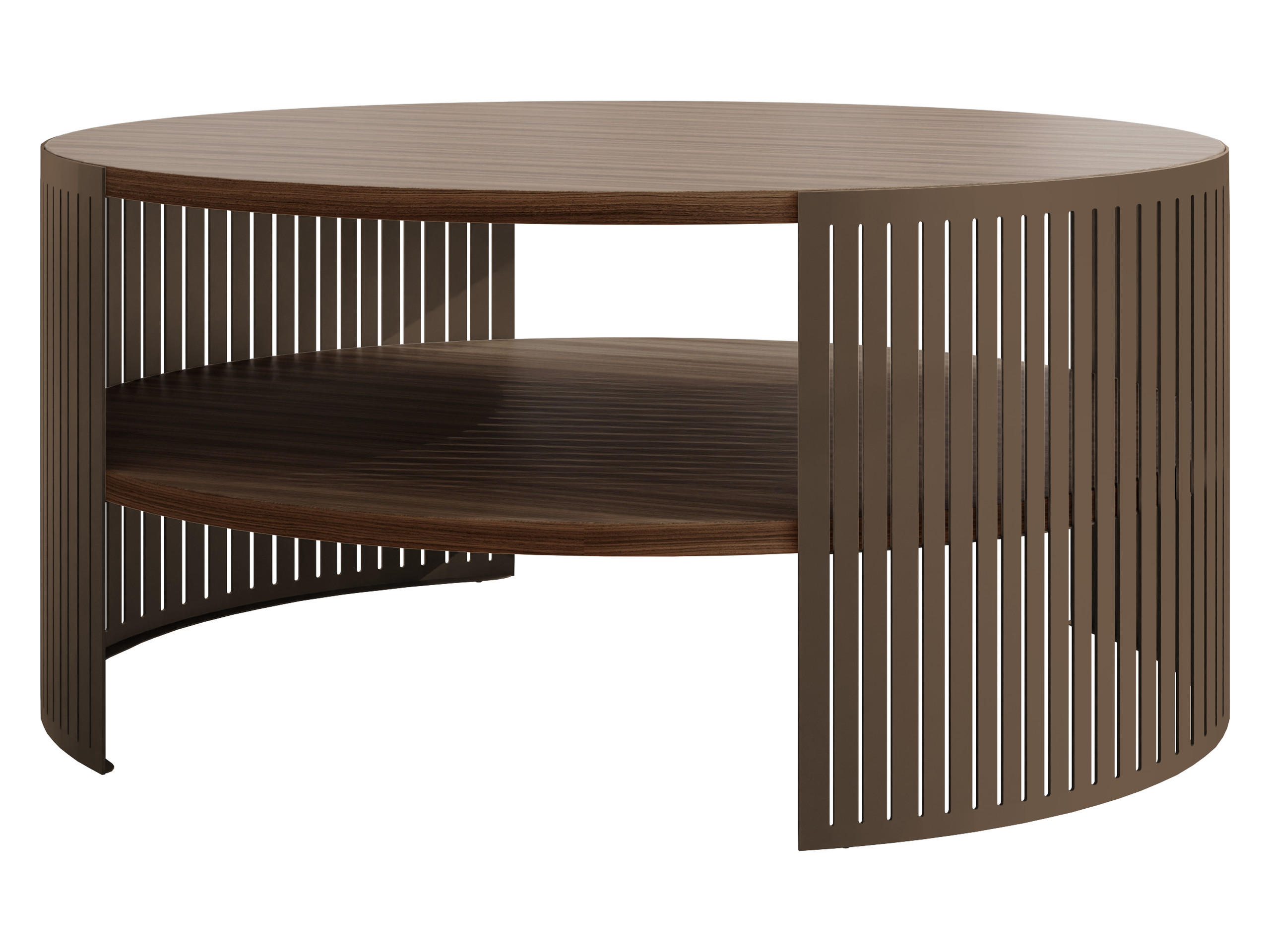 Mirjan24 Couchtisch Braun, Nussbaum 75x40x75 cm